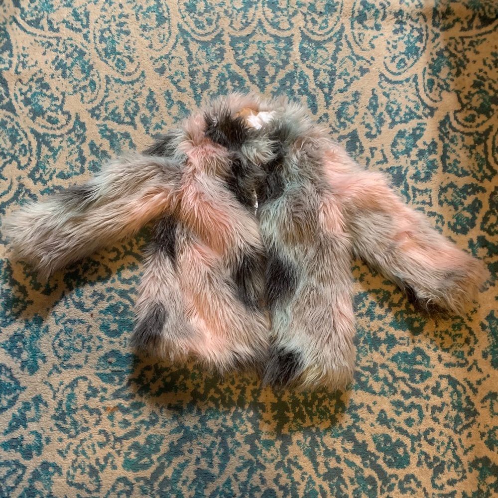 Cat & Jack faux fur coat